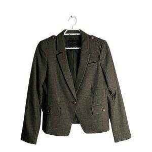 Banana Republic Military Blazer Single Breasted Blazer in Mistletoe